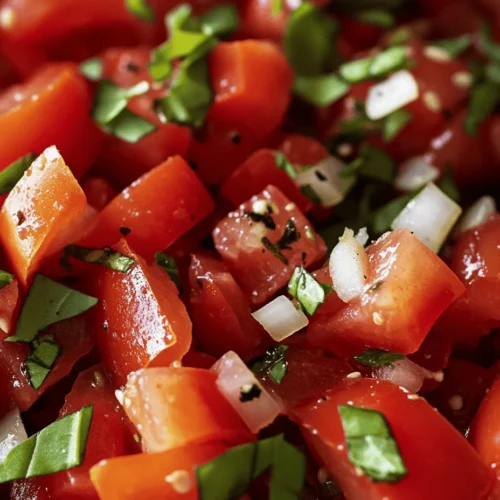 Welcome to the world of Red Recipe Harmony, a dish that celebrates the vibrant colors and fresh flavors of nature's bounty. This recipe is more than just a meal; it's an experience that captures the essence of healthy eating while being quick and easy to prepare. Imagine a plate adorned with the rich reds of ripe tomatoes, the crisp sweetness of red bell peppers, and the aromatic depth of onions and garlic. Each ingredient is thoughtfully chosen to create a dish that is as visually stunning as it is delicious.