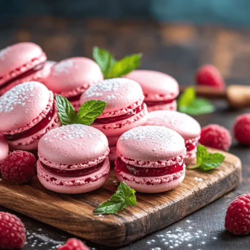 Raspberry macarons are not just a treat; they are an experience. Delicate, colorful, and bursting with flavor, these French pastries have won hearts worldwide. With their crisp outer shell and soft, chewy center, raspberry macarons embody the essence of fine French patisserie. Each bite is a delightful combination of sweetness and tartness, making them a perfect accompaniment to afternoon tea or a luxurious dessert option at any gathering.