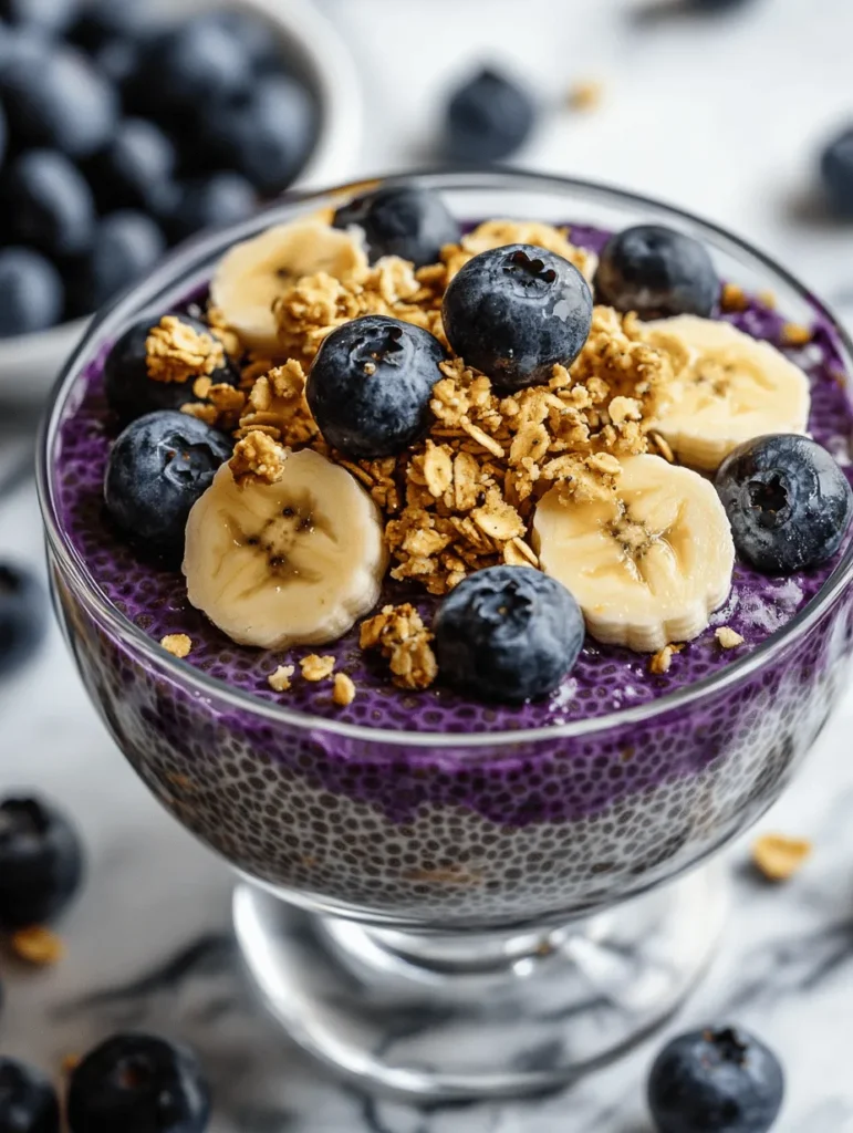 The allure of Blueberry Chia Seed Pudding lies not just in its vibrant color and delightful taste, but also in its remarkable health benefits. This creamy, nutritious treat is a perfect blend of texture and flavor that is quick to prepare and can be enjoyed at any time of the day. Whether you're looking for a healthy breakfast, a quick snack, or a refreshing dessert, this recipe is versatile enough to suit all occasions.