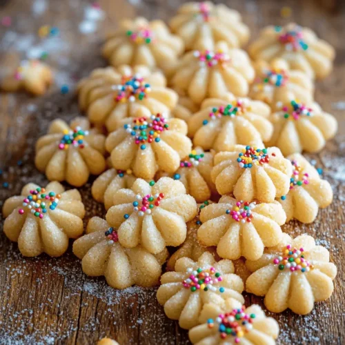 Spritz cookies boast a rich history that dates back to the early 19th century in Germany. The name "spritz" comes from the German word "spritzen," which means "to squirt" or "to spray"—a nod to the method of shaping these cookies using a cookie press. Traditionally, spritz cookies were made during festive seasons, especially during Christmas, when families would come together to bake and create beautiful cookie assortments.