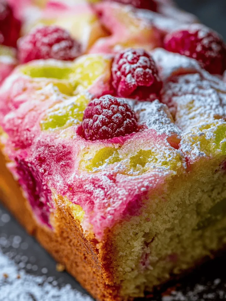 Rhubarb and raspberry are two ingredients that, when combined, create an extraordinary flavor experience. The tartness of rhubarb beautifully complements the sweetness of raspberries, crafting a balance that is both refreshing and indulgent. This unique flavor pairing is the perfect foundation for a delightful dessert, and one of the best ways to showcase these fruits is through a stunning marble cake.