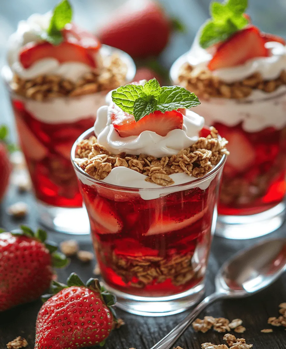In the delightful world of desserts, few options evoke the joyful nostalgia of summer quite like Strawberry Jell-O Parfaits. This vibrant treat is a delightful combination of colorful layers that not only pleases the eye but also tantalizes the taste buds. Strawberry Jell-O Parfaits are more than just a dessert; they represent the perfect blend of refreshing flavors and delightful textures, making them an ideal choice for any occasion. Whether it’s a summer gathering, a festive celebration, or simply a sweet indulgence at home, this recipe promises to impress both guests and family alike.