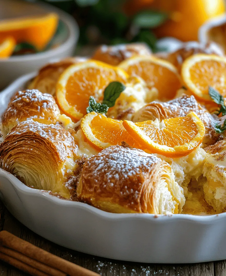Imagine waking up to the delightful aroma of freshly baked croissants, infused with a hint of citrus and a dash of warmth. Enter the Whimsical Orange Croissant Breakfast Bake – a dish that transforms your ordinary morning into a culinary adventure. This enchanting recipe draws inspiration from the classic French pastry, elevating it into a breakfast bake that is not only visually appealing but also bursting with flavors that dance on your palate.