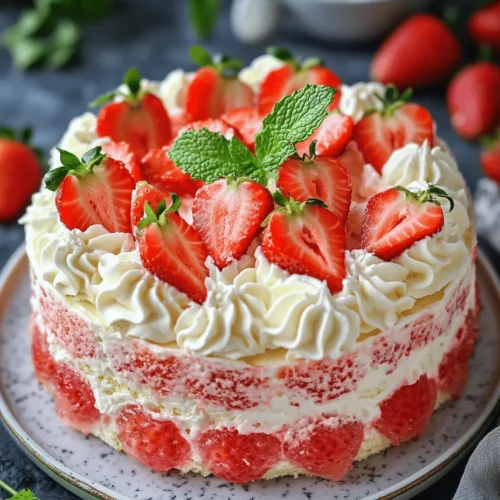 Summer gatherings, birthday parties, and family celebrations call for desserts that not only taste fantastic but also look stunning. The Strawberry Poke Cake Delight is a delightful addition to any occasion, combining vibrant colors with mouthwatering flavors that appeal to both the eyes and the palate. This dessert is more than just a cake; it is a canvas of flavor that invites creativity, making it a perfect treat for bakers of all skill levels. With its easy preparation and bright presentation, this poke cake is sure to impress guests and become a staple at your summer picnics and festive gatherings.