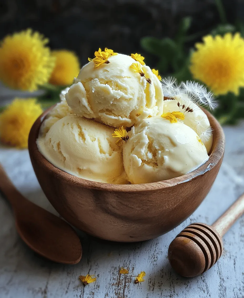 In the realm of desserts, few ingredients can boast the same level of uniqueness as dandelions. Often dismissed as mere weeds, dandelions offer a surprising array of culinary possibilities, especially in sweet treats. The trend of foraging and incorporating wild ingredients into cooking and baking has gained momentum in recent years, inviting adventurous eaters to explore the natural flavors that can be found right in their backyards. One such innovative creation is the Dandelion & Honey Ice Cream Delight, a refreshing dessert that not only delights the taste buds but also showcases the beauty of seasonal ingredients.