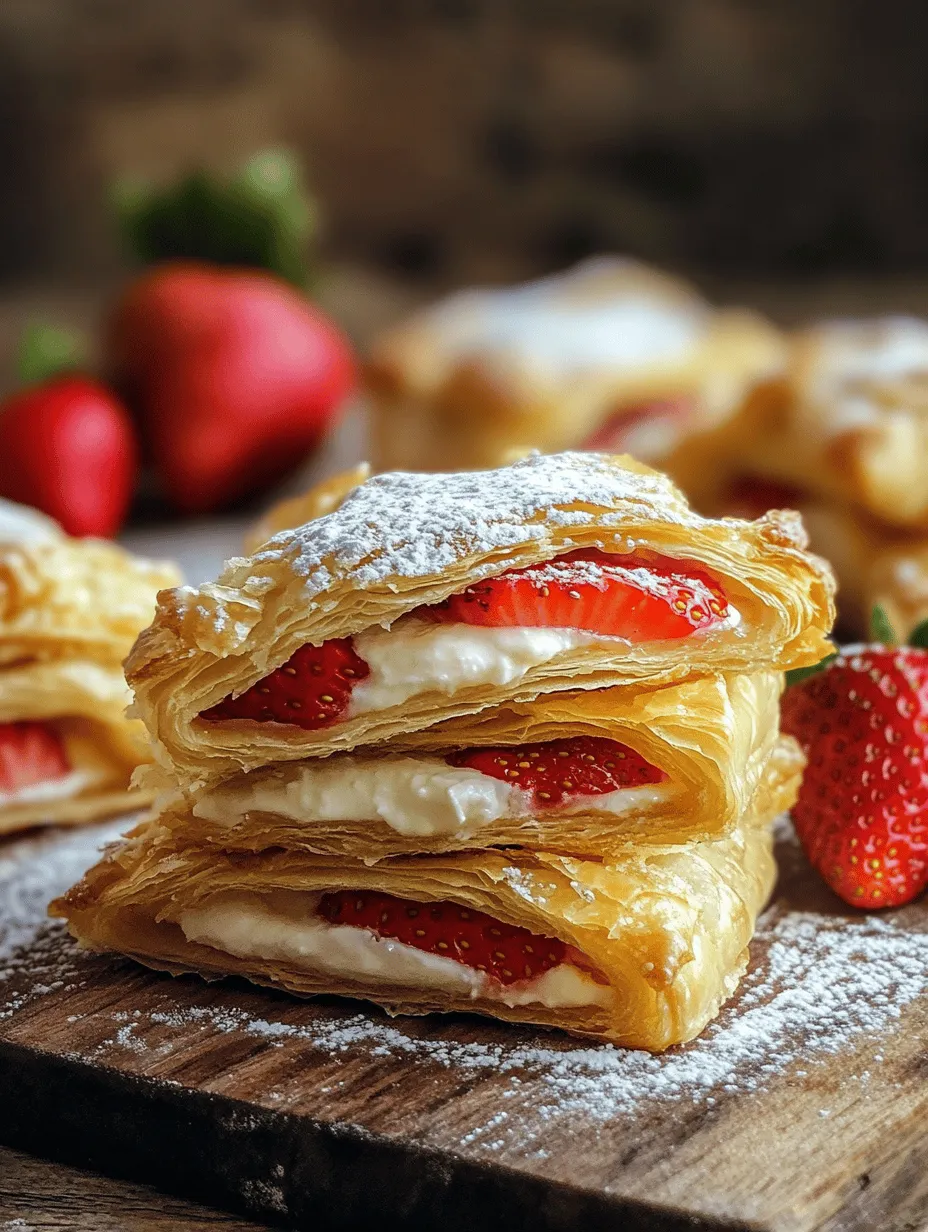 Welcome to the delightful world of the Strawberry Danish Delight, a culinary creation that effortlessly combines the richness of creamy fillings with the refreshing sweetness of fresh strawberries. This tempting pastry is not only an indulgent treat but also a versatile option that can be enjoyed as a decadent breakfast or a light dessert. With its flaky layers and luscious filling, the Strawberry Danish is guaranteed to impress at any gathering, be it a leisurely brunch or a sophisticated dinner party.