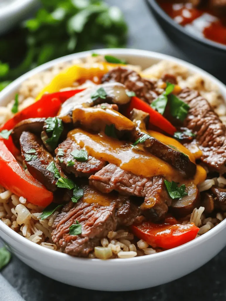To create the ultimate Sizzling High Protein Philly Cheesesteak Rice Bowls, it's important to understand the unique characteristics and health benefits of each ingredient. Let's break down the key components that contribute to both the flavor and nutritional value of this dish.