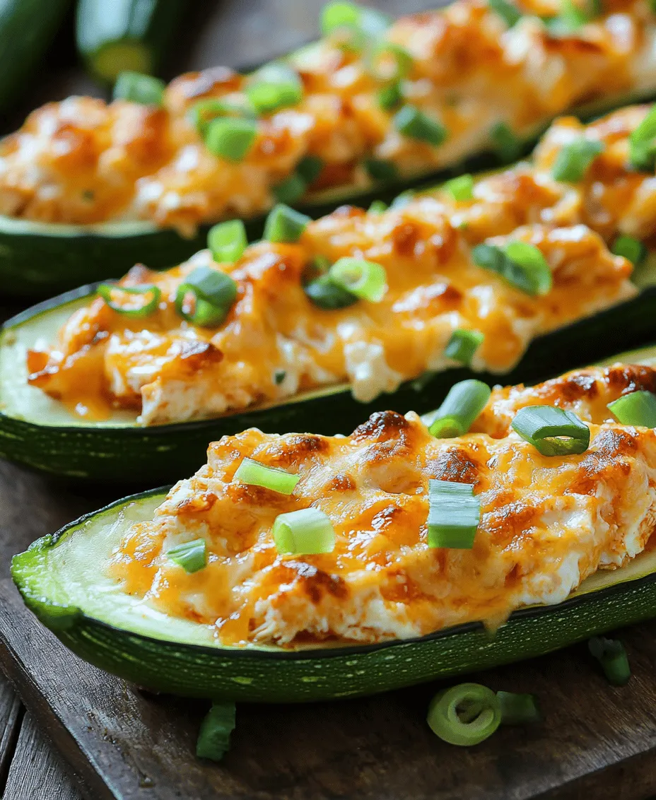 The foundation of any great dish lies in its ingredients, and Spicy Buffalo Chicken Zucchini Boats are no exception. Let’s take a closer look at the essential components that make this recipe not only tasty but also nutritious.