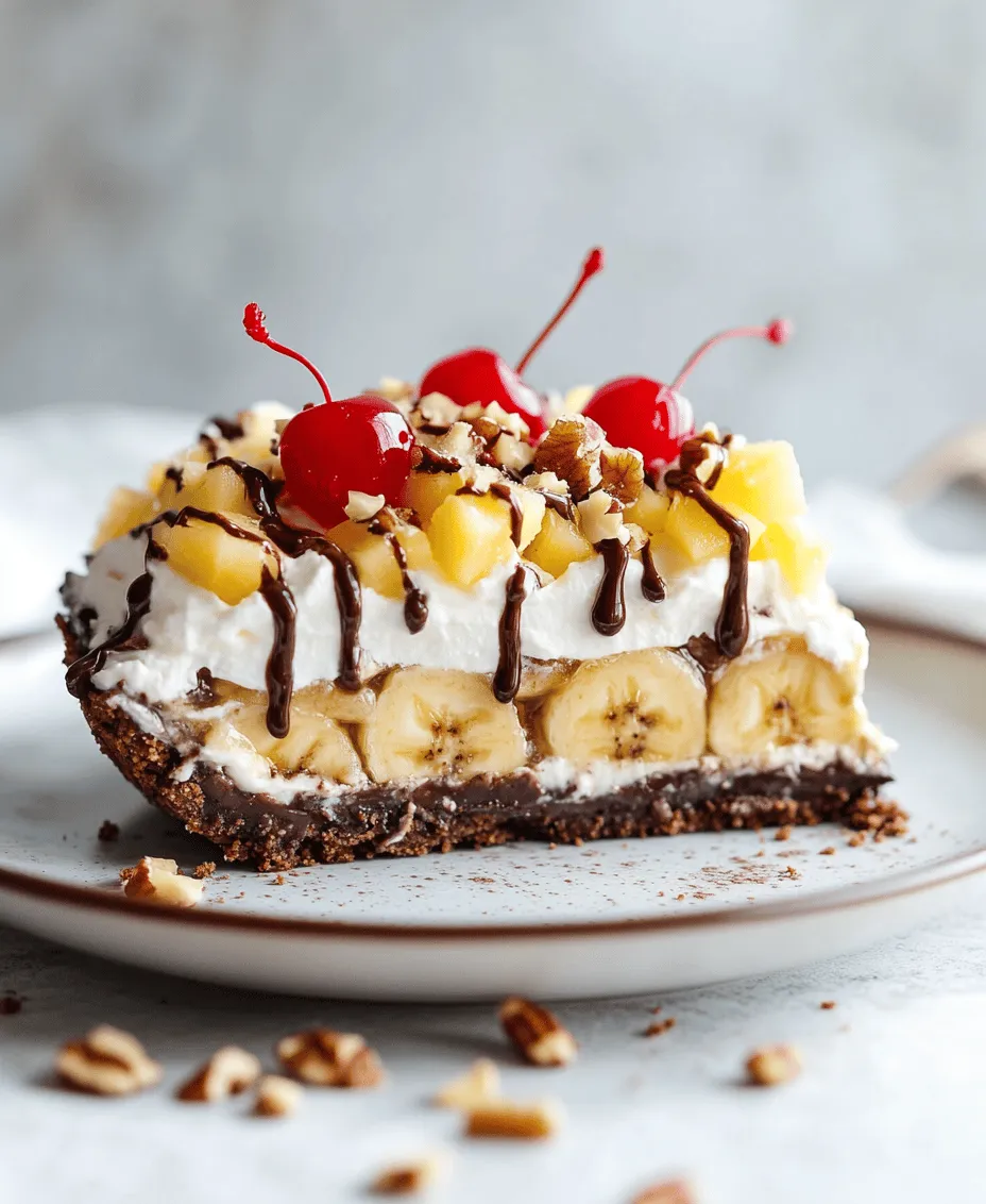 No-bake desserts have become a delightful trend in the culinary world, captivating dessert lovers with their simplicity and rich flavors. These treats are not only convenient but also allow anyone, from novice bakers to seasoned chefs, to whip up something special without the hassle of preheating an oven. Among the many tempting no-bake options, the No Bake Banana Split Pie stands out as a stunning dessert that perfectly embodies the essence of a classic banana split, combining the luscious flavors of ripe bananas, whipped cream, and chocolate.