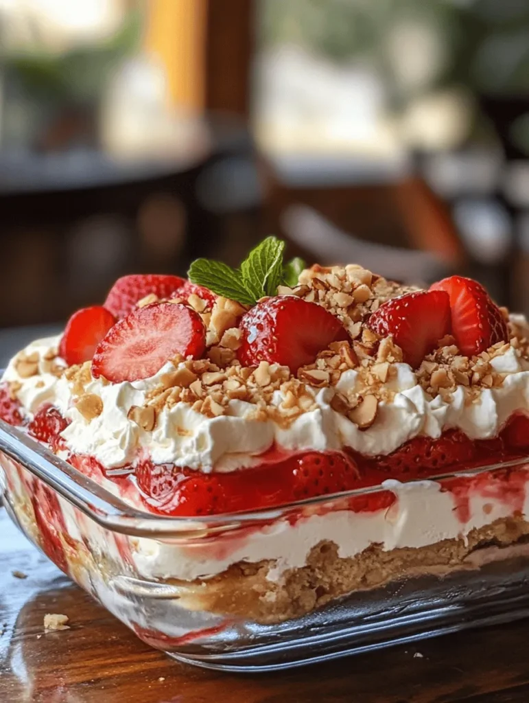 If you're looking for a dessert that captures the essence of summer in every bite, look no further than Strawberry Lasagna Delight. This unique dessert, which artfully combines layers of fresh strawberries, creamy goodness, and the comforting texture of lasagna noodles, has become a beloved favorite for gatherings and special occasions alike. The beauty of this recipe lies not only in its delicious flavor profile but also in its striking visual presentation, which adds an element of fun and festivity to any table.