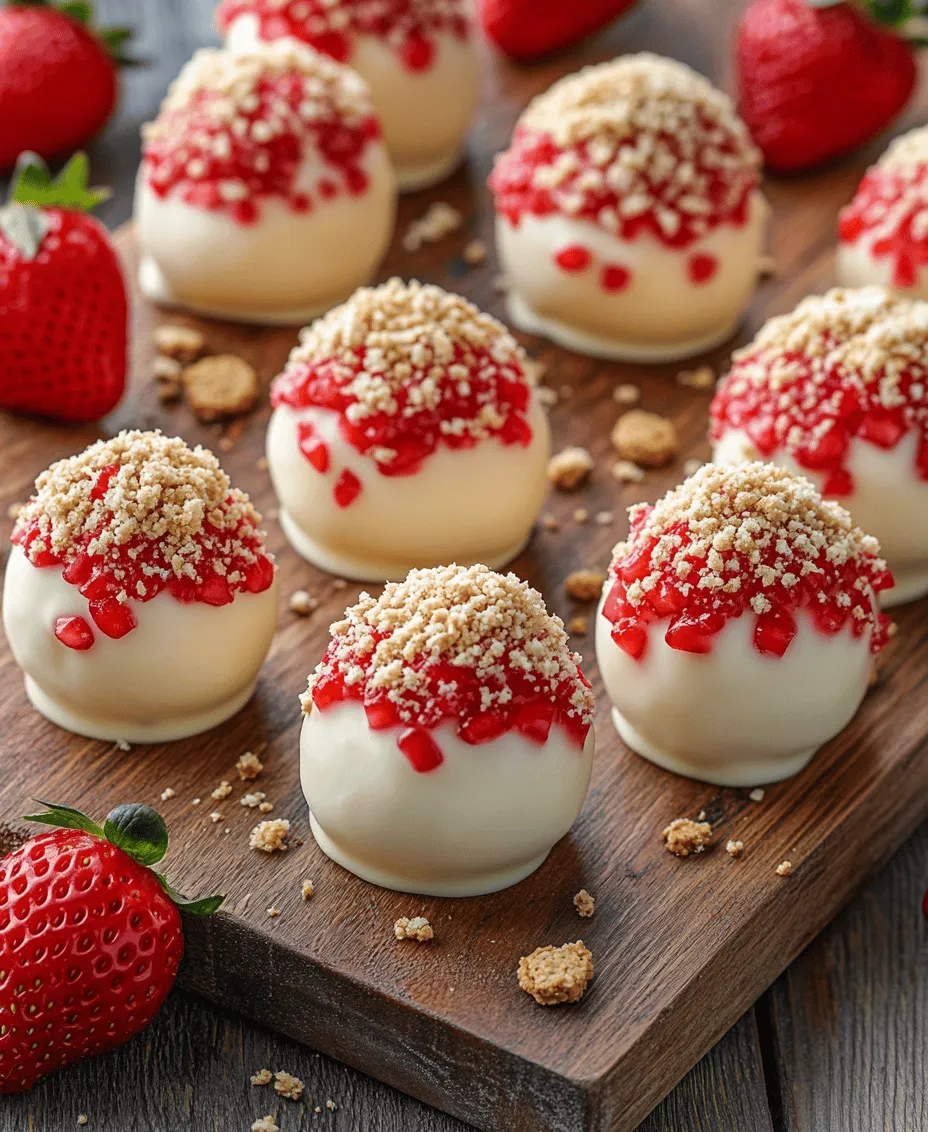 To create these delightful Strawberry Cheesecake Truffle Balls, it's essential to understand the key ingredients that come together to form this delectable treat. Each component plays a crucial role in achieving the perfect flavor and texture, ensuring that every bite is as delightful as the last.