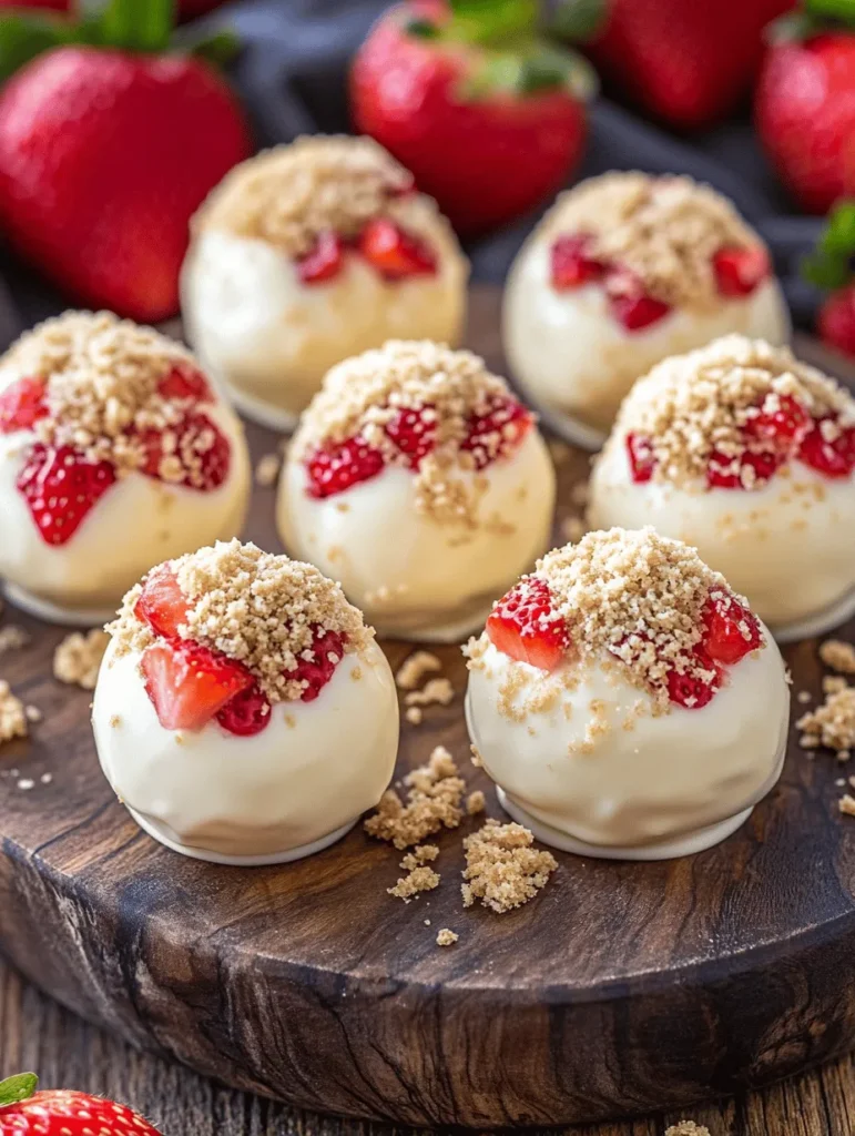 To create these delightful Strawberry Cheesecake Truffle Balls, it's essential to understand the key ingredients that come together to form this delectable treat. Each component plays a crucial role in achieving the perfect flavor and texture, ensuring that every bite is as delightful as the last.