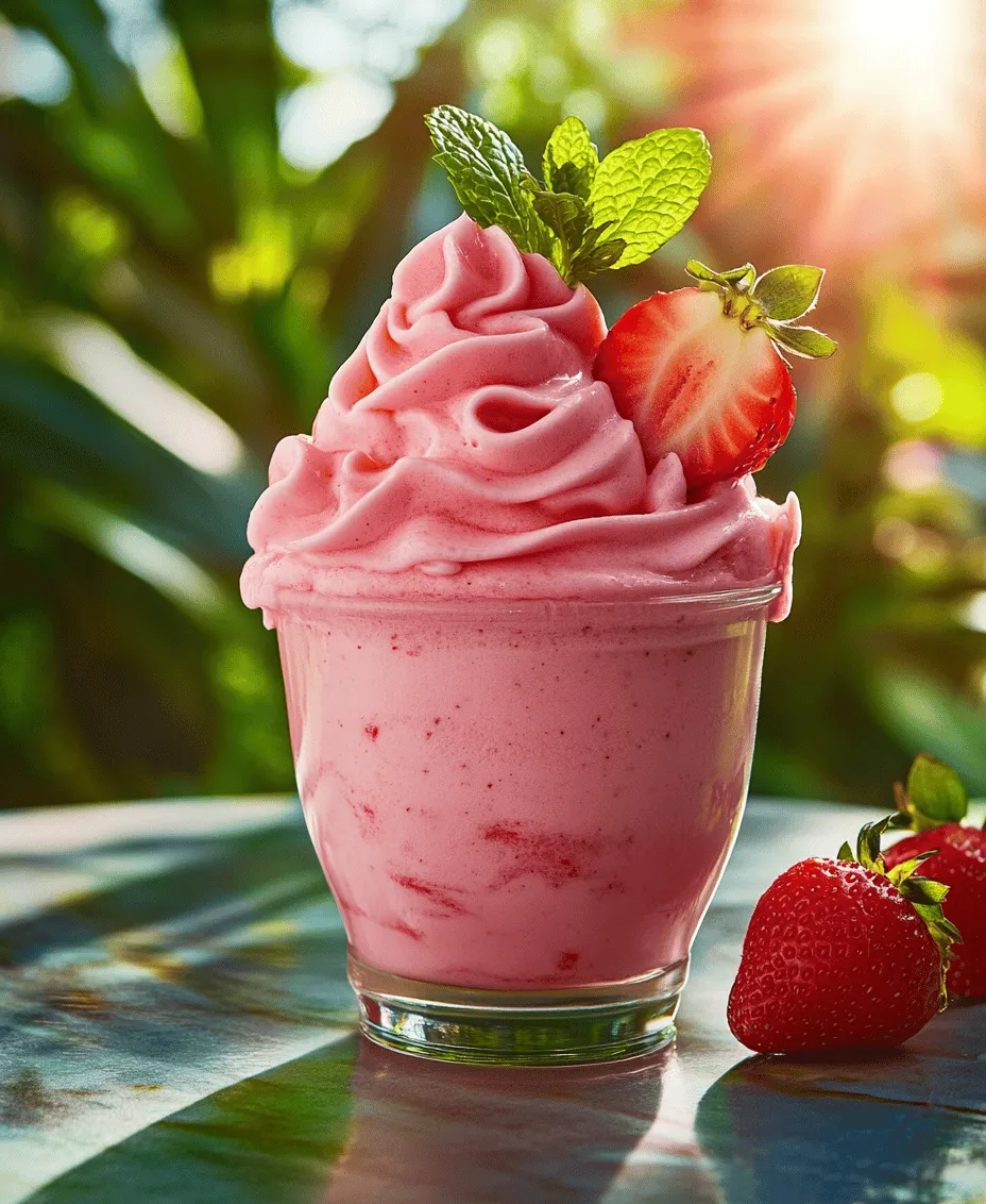 The Strawberry Dole Whip Delight is not just a dessert; it’s a delightful experience that brings together the joy of cooking and the relaxation of creative expression through coloring. As families and individuals increasingly seek ways to unwind, this innovative recipe offers a refreshing treat that can be enjoyed while engaging in a coloring book activity. Imagine savoring a luscious, creamy Dole Whip while coloring vibrant illustrations of strawberries and tropical scenes. This combination encourages a mindful cooking session that culminates in a delicious reward, making it the perfect activity for both kids and adults alike.