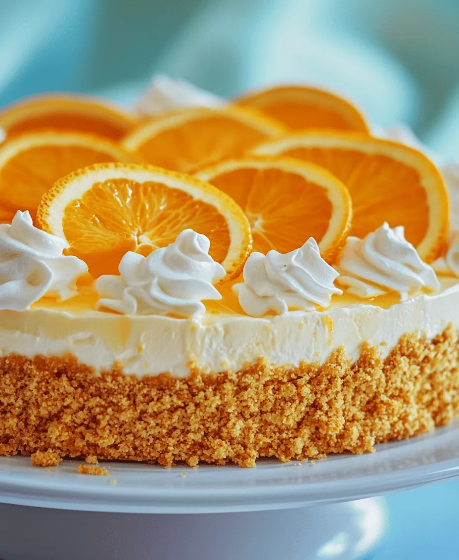 If you’re searching for a dessert that combines the nostalgic flavors of summer with the ease of no-bake preparation, look no further than the No-Bake Orange Creamsicle Cheesecake. This delightful treat captures the essence of those classic orange creamsicle popsicles we all enjoyed as children, blending the tangy citrus notes with the rich creaminess of cheesecake. With its refreshing flavor profile, this cheesecake is perfect for warm-weather gatherings, family barbecues, or simply as a sweet indulgence that requires minimal effort.