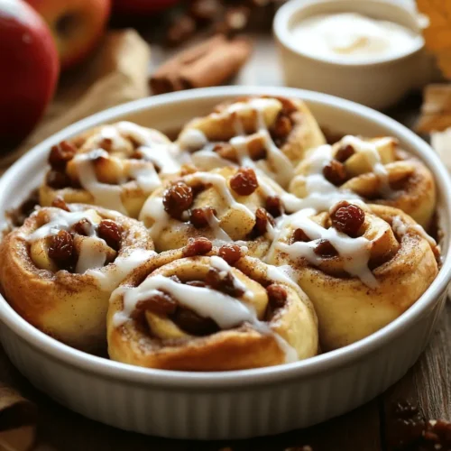 Cinnamon rolls have long been cherished as a breakfast staple and a delightful treat, known for their soft, pillowy texture and warm, aromatic spices. This classic pastry has inspired countless variations, each adding a unique twist to the traditional recipe. One such delightful twist is the Apple Pie Cinnamon Roll Delight, which ingeniously combines the comforting flavors of apple pie with the beloved cinnamon roll. Imagine sinking your teeth into a warm, gooey roll infused with the sweet essence of spiced apples and topped with a luscious cream cheese frosting.