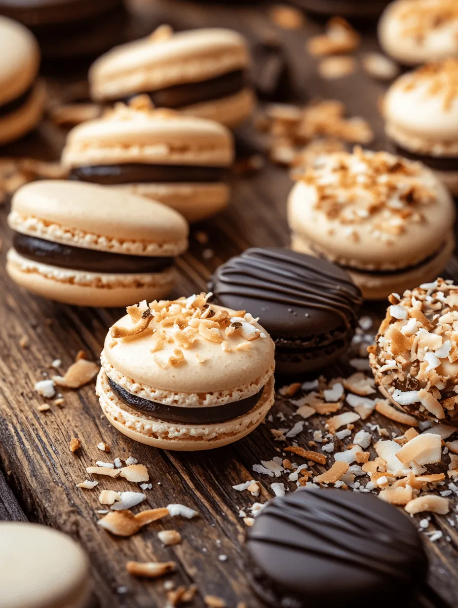 Coconut macarons are a delightful treat that has captured the hearts of dessert lovers around the world. These chewy, sweet confections are made primarily from shredded coconut, sugar, and egg whites, resulting in a texture that is both crispy on the outside and soft on the inside. With their tropical flavor and rustic appearance, coconut macarons are perfect for various occasions, whether it's a festive gathering, a cozy afternoon tea, or simply a sweet indulgence at home.