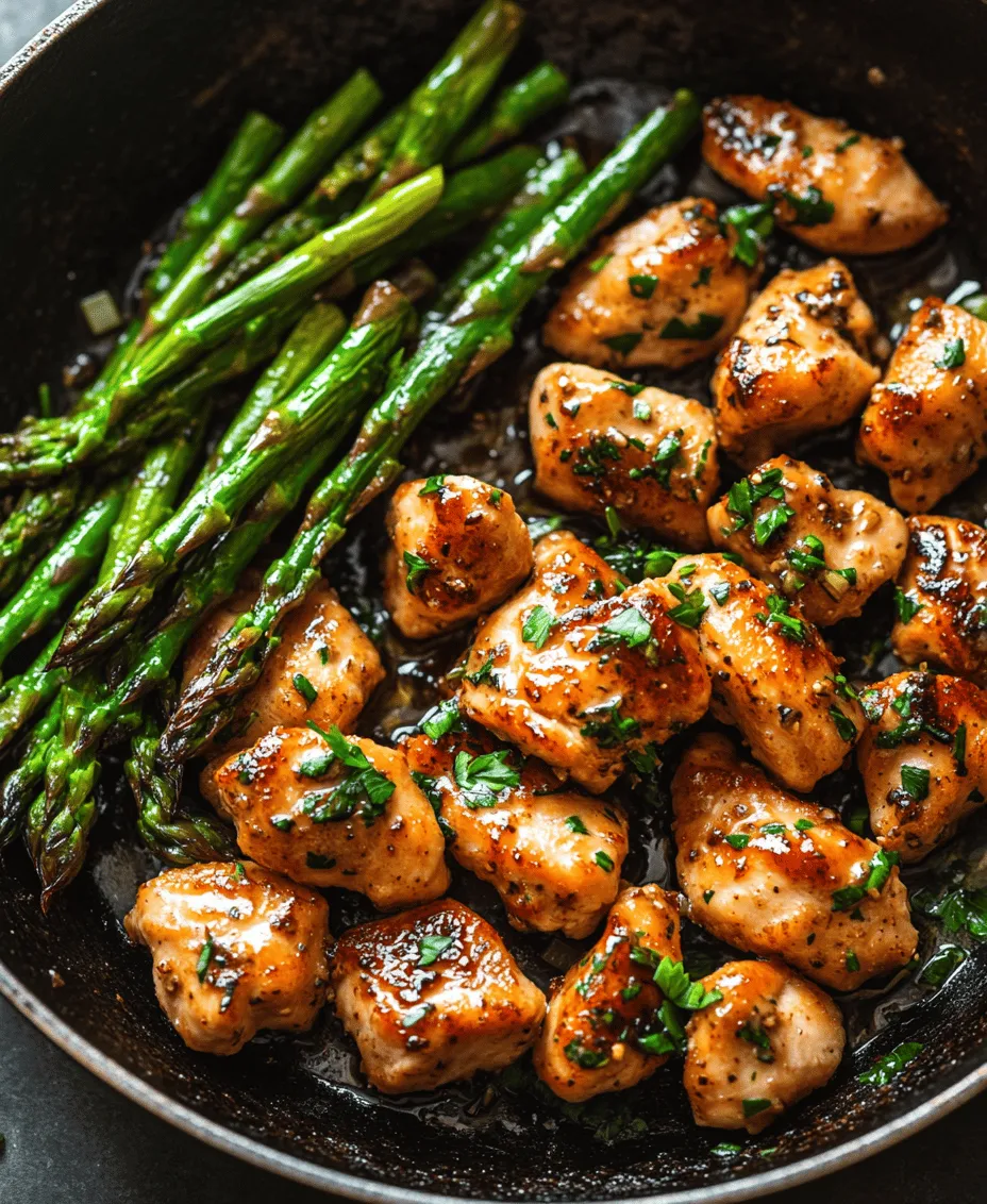 To create a truly mouthwatering dish, it’s essential to understand the role each ingredient plays. The beauty of Garlic Butter Chicken Bites with Asparagus lies in its simplicity, relying on just a few key ingredients that complement each other beautifully. Let’s break down what you’ll need: