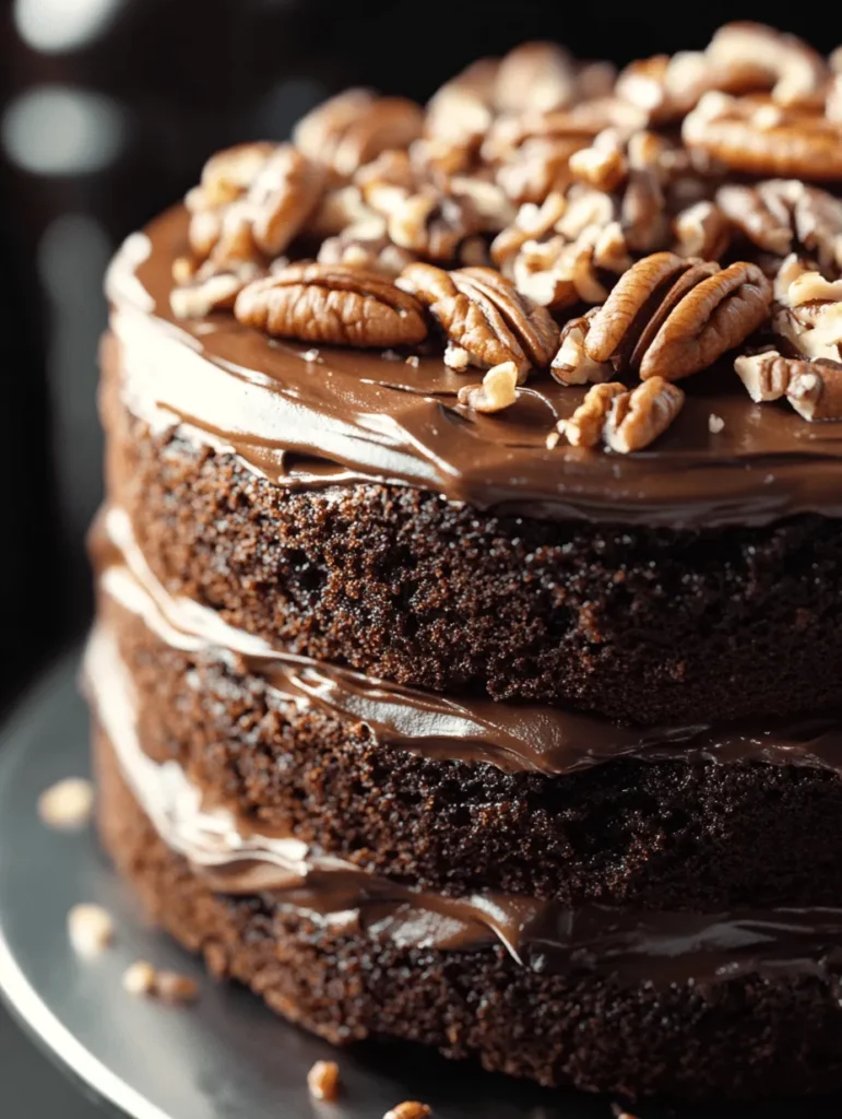 To achieve the ultimate Decadent Chocolate Pecan Cake, it is crucial to understand the role of each ingredient. Each component contributes to the cake's unique flavor and texture, making it a standout dessert. Let’s explore the key ingredients that make this cake exceptional: