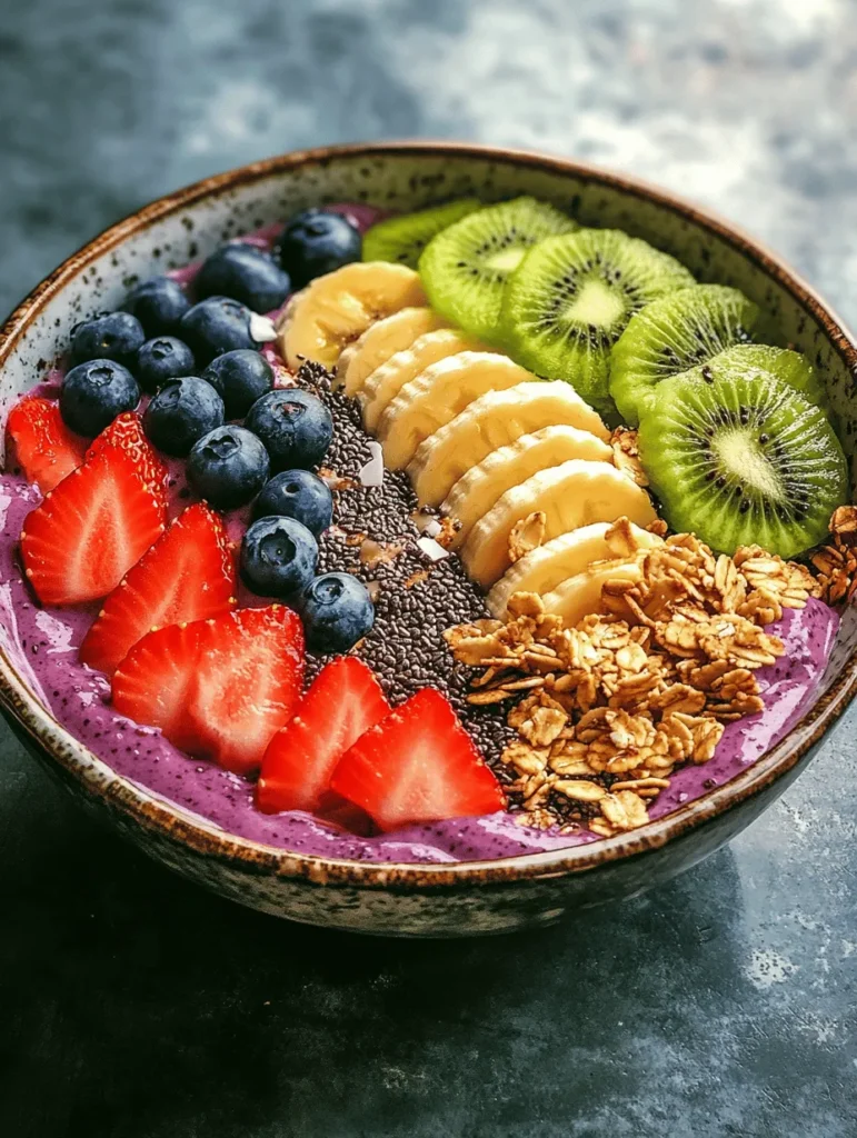 To appreciate the delightful experience of an acai bowl, it is essential to understand its roots. The acai bowl originated in Brazil, where it is known as "açaí na tigela." This traditional dish was made by blending frozen acai berries with sugar and serving it in a bowl topped with granola, fruits, and other delicious ingredients. Acai berries are small, dark purple fruits that grow on the acai palm tree, which flourishes in the Amazon rainforest.
