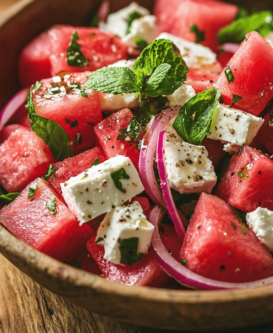 As the sun shines brighter and the temperatures rise, nothing beats the refreshing taste of a summer salad. One such dish that has become a staple in warm-weather dining is the Watermelon & Feta Salad. This delightful combination of sweet, juicy watermelon and creamy feta cheese not only tantalizes the taste buds but also offers a burst of color and freshness to any meal. Whether served at a backyard barbecue, a picnic, or as a light lunch, this salad is both visually stunning and incredibly easy to prepare.