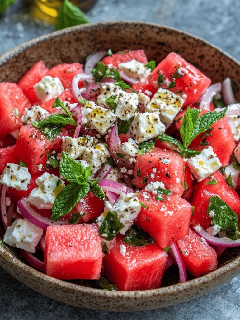 As the sun shines brighter and the temperatures rise, nothing beats the refreshing taste of a summer salad. One such dish that has become a staple in warm-weather dining is the Watermelon & Feta Salad. This delightful combination of sweet, juicy watermelon and creamy feta cheese not only tantalizes the taste buds but also offers a burst of color and freshness to any meal. Whether served at a backyard barbecue, a picnic, or as a light lunch, this salad is both visually stunning and incredibly easy to prepare.