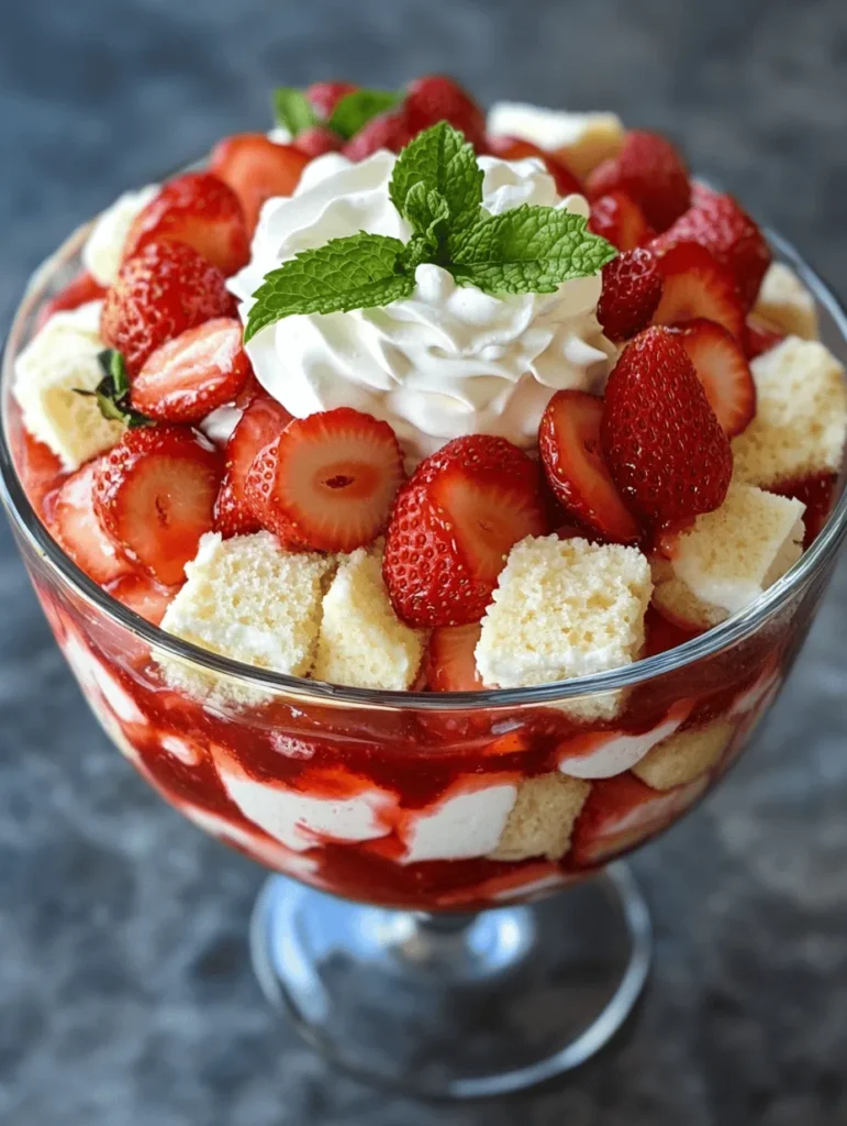To bring the Delightful Strawberry Trifle to life, understanding the key ingredients is essential. Each component plays a critical role in developing the overall flavor profile and texture of the dessert. Let’s take a closer look at the ingredients that make this trifle so delightful.