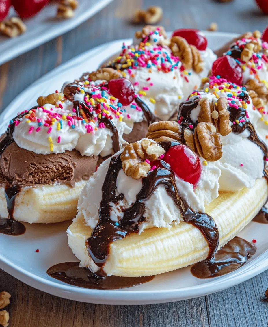 The banana split, a beloved classic dessert, has been a staple in ice cream parlors and family kitchens for generations. Its combination of ripe bananas, creamy ice cream, and a medley of toppings creates a symphony of flavors and textures that tantalize the taste buds. This indulgent treat has a rich history that dates back to the early 1900s, making it not just a dessert but a nostalgic experience for many. As we continue to embrace simplicity in our culinary endeavors, the demand for quick and delightful recipes has surged—especially for those special occasions or everyday moments that deserve a sweet touch.