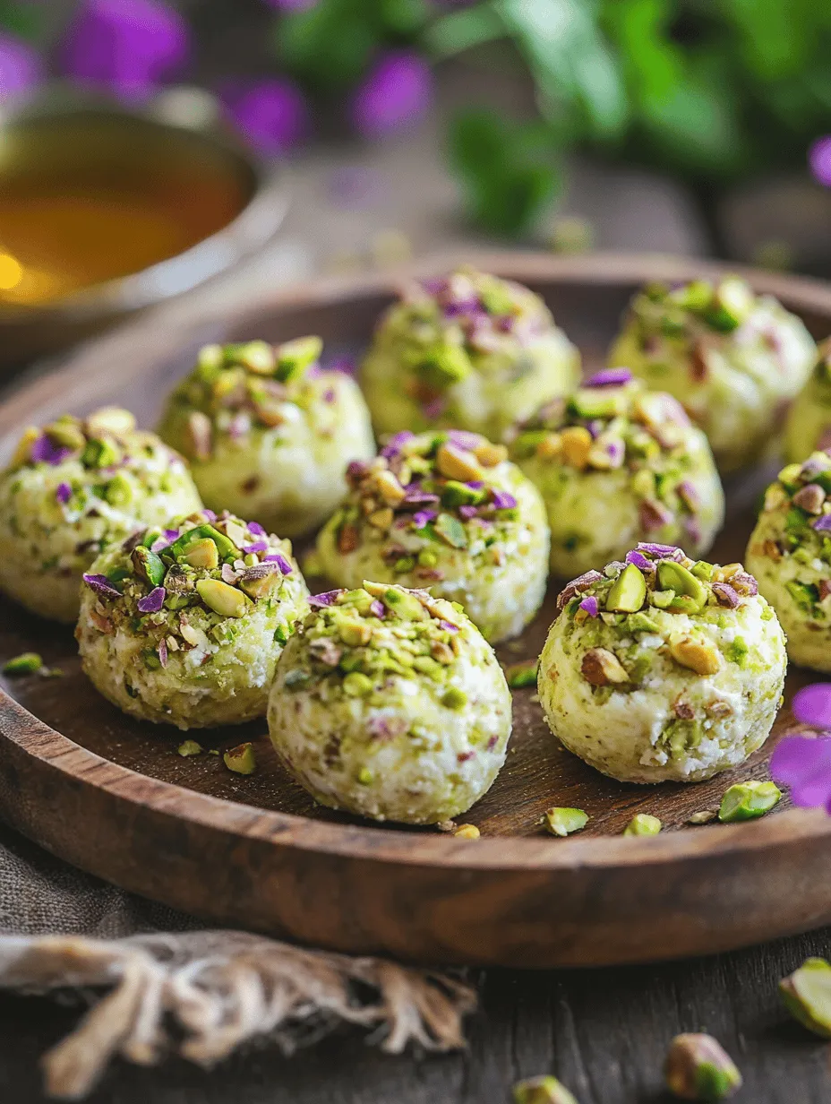 If you're on the lookout for an indulgent yet simple dessert that captures the essence of creamy richness and nutty crunch, look no further than Ricotta Pistachio Honey Bites. This delectable treat combines the smooth, velvety texture of ricotta cheese with the earthy, buttery flavor of pistachios, all sweetened with the natural goodness of honey. It's a harmonious blend that not only tantalizes the taste buds but also provides a delightful contrast in textures.
