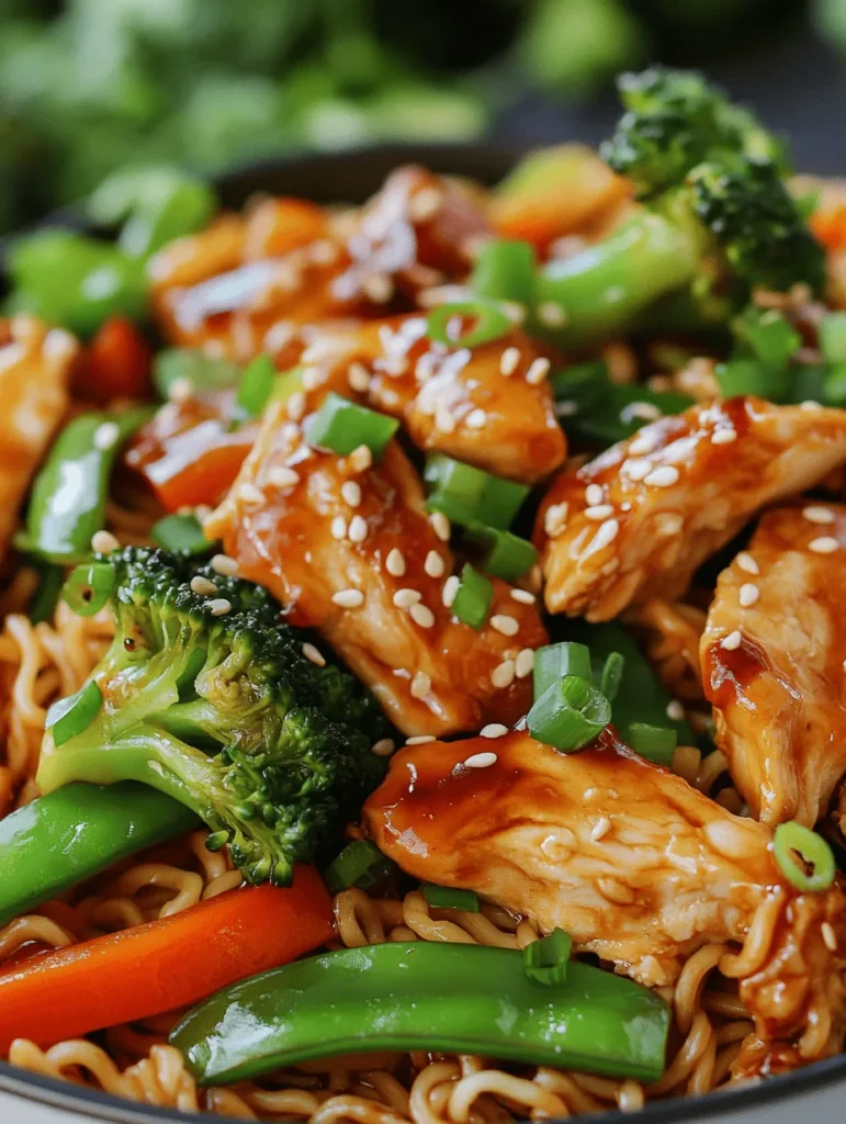 Welcome to a culinary journey that tantalizes the taste buds and satisfies the soul! Today, we will be exploring the delightful dish known as Chicken Teriyaki Noodles. This vibrant meal harmoniously blends the savory flavors of chicken teriyaki with the comforting texture of ramen noodles, creating a dish that is not only delicious but also visually appealing. The combination of tender chicken, fresh vegetables, and a rich, glossy sauce makes this recipe a go-to for family dinners, gatherings with friends, or even a quick weeknight meal.