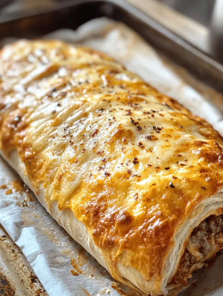 Stromboli is a delightful Italian-American dish that has earned its place as a beloved comfort food across the globe. Originating from the streets of Philadelphia, this rolled pizza creation features a delicious filling enveloped in a golden, crispy crust. The classic combination of flavors, textures, and aromas makes stromboli an irresistible option for weeknight dinners, game day snacks, or family gatherings. Among the myriad of stromboli variations, cheesy beef stromboli stands out as a family favorite, marrying the rich taste of seasoned ground beef with the gooey goodness of melted cheese.