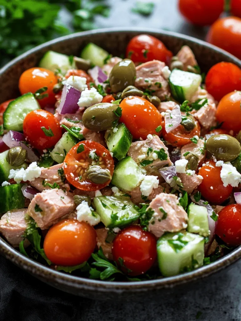 Mediterranean cuisine has gained immense popularity in recent years, captivating food enthusiasts with its vibrant flavors and emphasis on fresh, wholesome ingredients. Known for its health benefits, Mediterranean dishes are often rich in vegetables, whole grains, healthy fats, and lean proteins. The Mediterranean diet has been linked to numerous health advantages, including reduced risk of heart disease, improved brain function, and enhanced overall well-being. One dish that embodies the essence of this culinary tradition is the Mediterranean Tuna Salad.