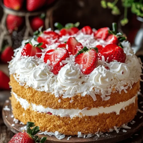 Baking is not just a culinary task; it's an expression of creativity, joy, and love that often takes center stage during celebrations. Whether it's a birthday, an anniversary, or a simple gathering with friends, a cake is a universal symbol of festivity and sweetness. Among the vast array of cake recipes, the Coconut Strawberry Cake stands out, offering an exquisite blend of flavors that transport your taste buds to a tropical paradise. The combination of sweet, juicy strawberries and rich, nutty coconut creates a refreshing dessert that is sure to impress your guests and elevate any occasion.