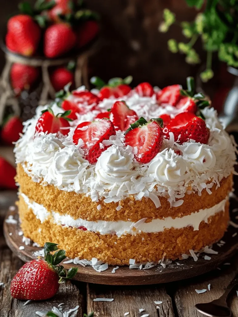 Baking is not just a culinary task; it's an expression of creativity, joy, and love that often takes center stage during celebrations. Whether it's a birthday, an anniversary, or a simple gathering with friends, a cake is a universal symbol of festivity and sweetness. Among the vast array of cake recipes, the Coconut Strawberry Cake stands out, offering an exquisite blend of flavors that transport your taste buds to a tropical paradise. The combination of sweet, juicy strawberries and rich, nutty coconut creates a refreshing dessert that is sure to impress your guests and elevate any occasion.